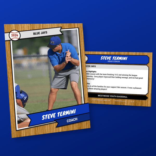 Wood Grain - Coach card