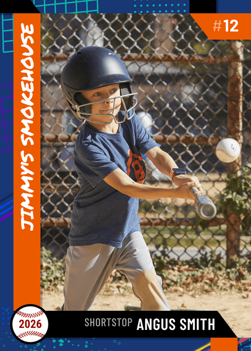 Airbrush Baseball Card Design