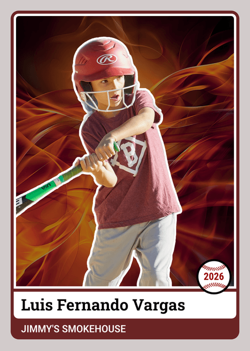 front of card